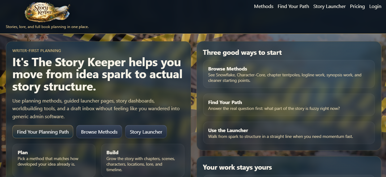 Screenshot of It's The Story Keeper
