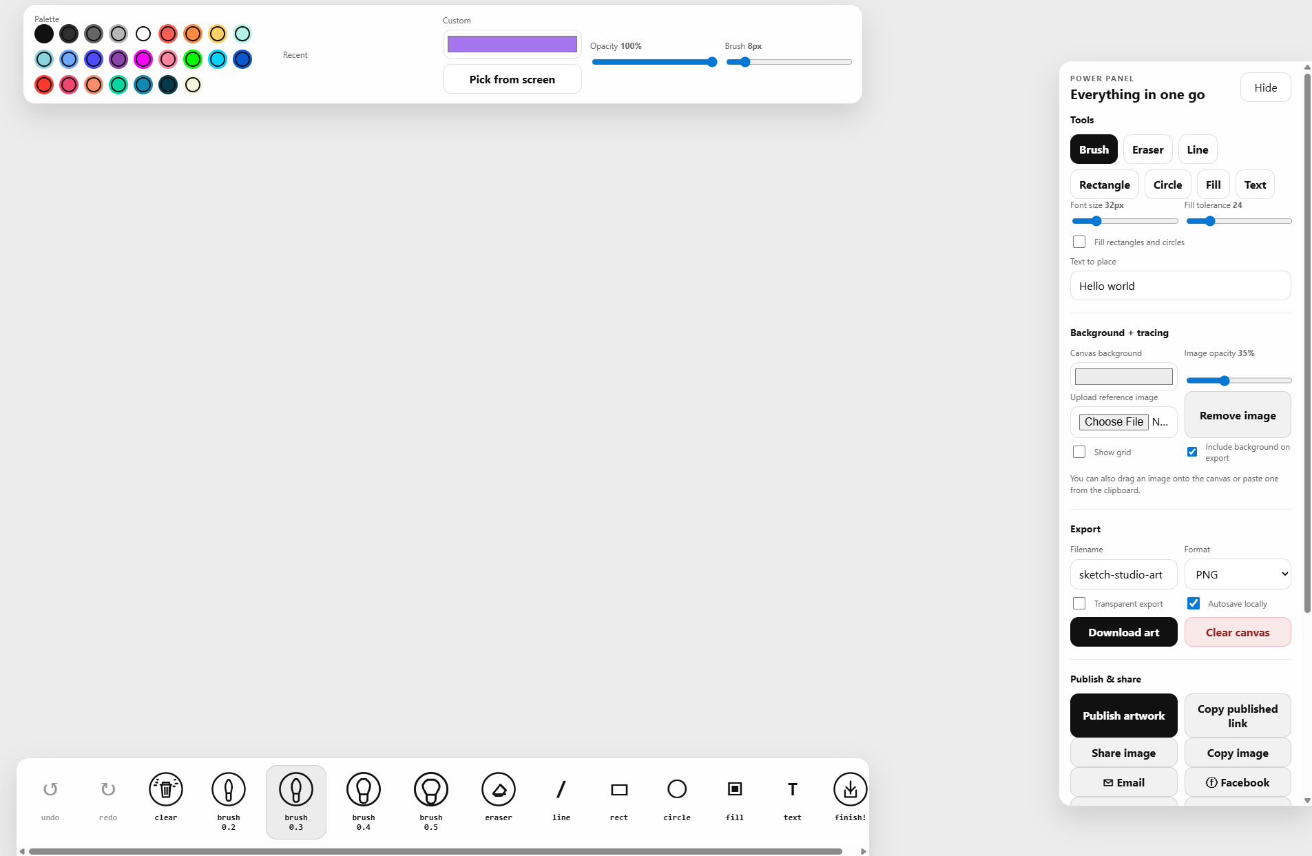 Screenshot of Sketch Studio